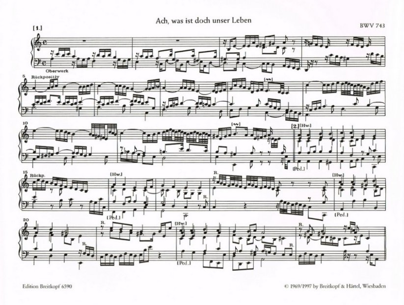 Bach Johann Sebastian | Varhanní skladby - Souborné vydání - 10. díl