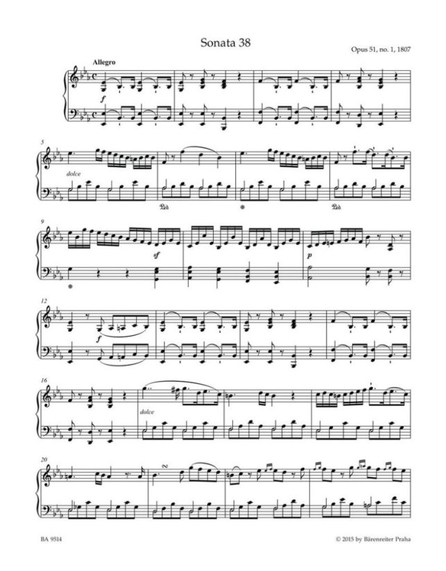 Koželuh Leopold | Souborné vydání sonát pro klavír 4. díl (Sonáty 38-50)