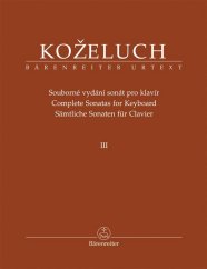 Koželuh Leopold | Souborné vydání sonát pro klavír 3. díl (Sonáty 25-37)