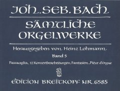 Bach Johann Sebastian | Varhanní skladby - Souborné vydání - 5. díl