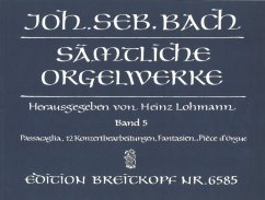 Bach Johann Sebastian | Varhanní skladby - Souborné vydání - 5. díl