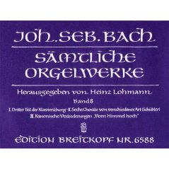 Bach Johann Sebastian | Varhanní skladby - Souborné vydání - 8. díl